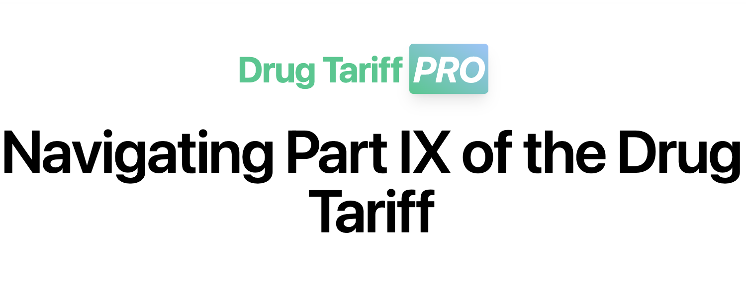 Image for Navigating Part IX of the Drug Tariff