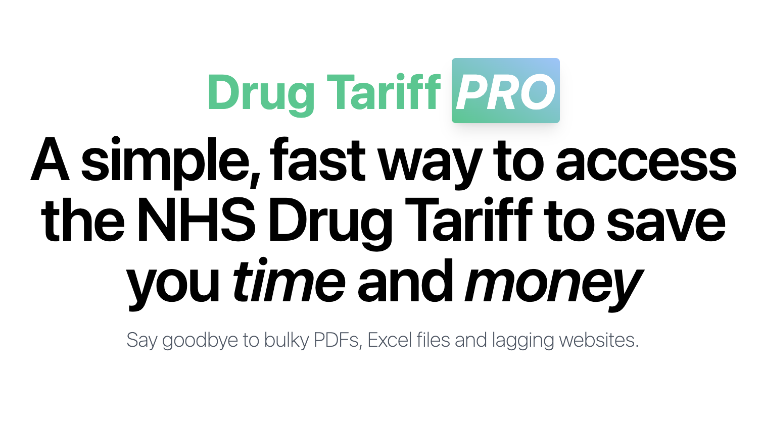 Drug Tariff Pro